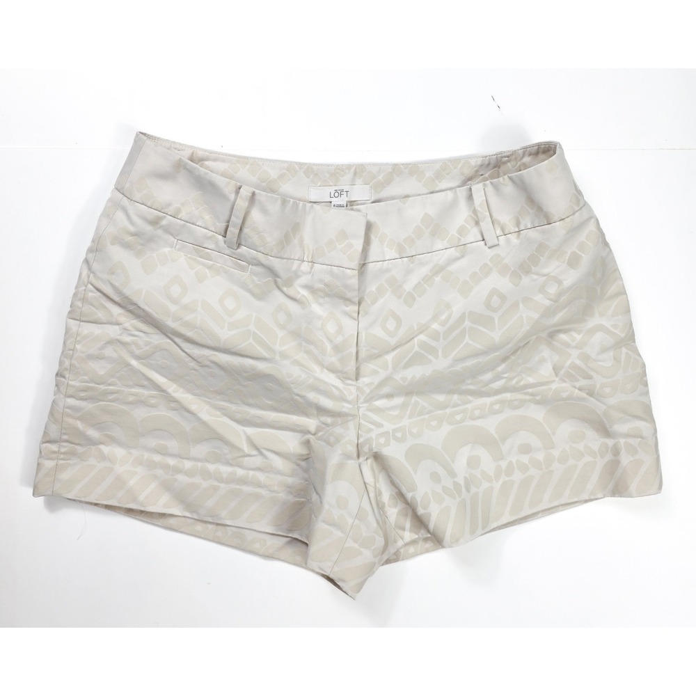 Loft Ann Taylor Bali Jacquard‎ Print Riviera Chino Shorts Women's Size 8 - 32/4